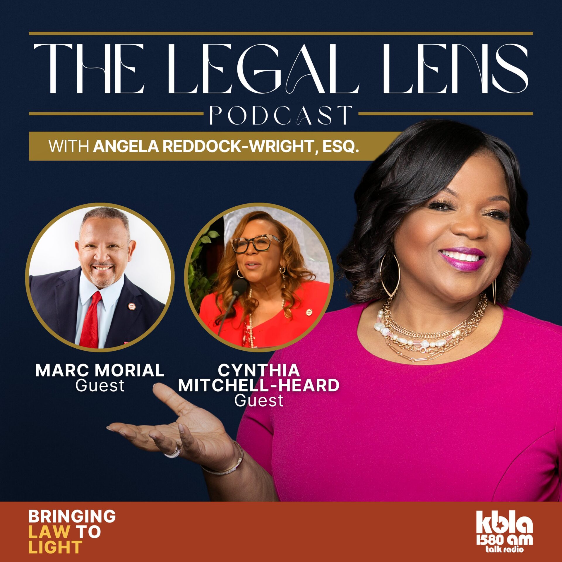 A flyer promoting our most recent episode of the Legal Lens Podcast, which esteemed guests Marc Morial and Cynthia Mitchell-Heard joined to discuss how the National Urban League and Los Angeles Urban League are addressing One Big, Beautiful Bill’s tax cuts for billionaires, Medicaid cuts, HUD Cuts, Job Corps funding cuts, the National Urban League Conference 2025, the State of Black America Report, and more! 