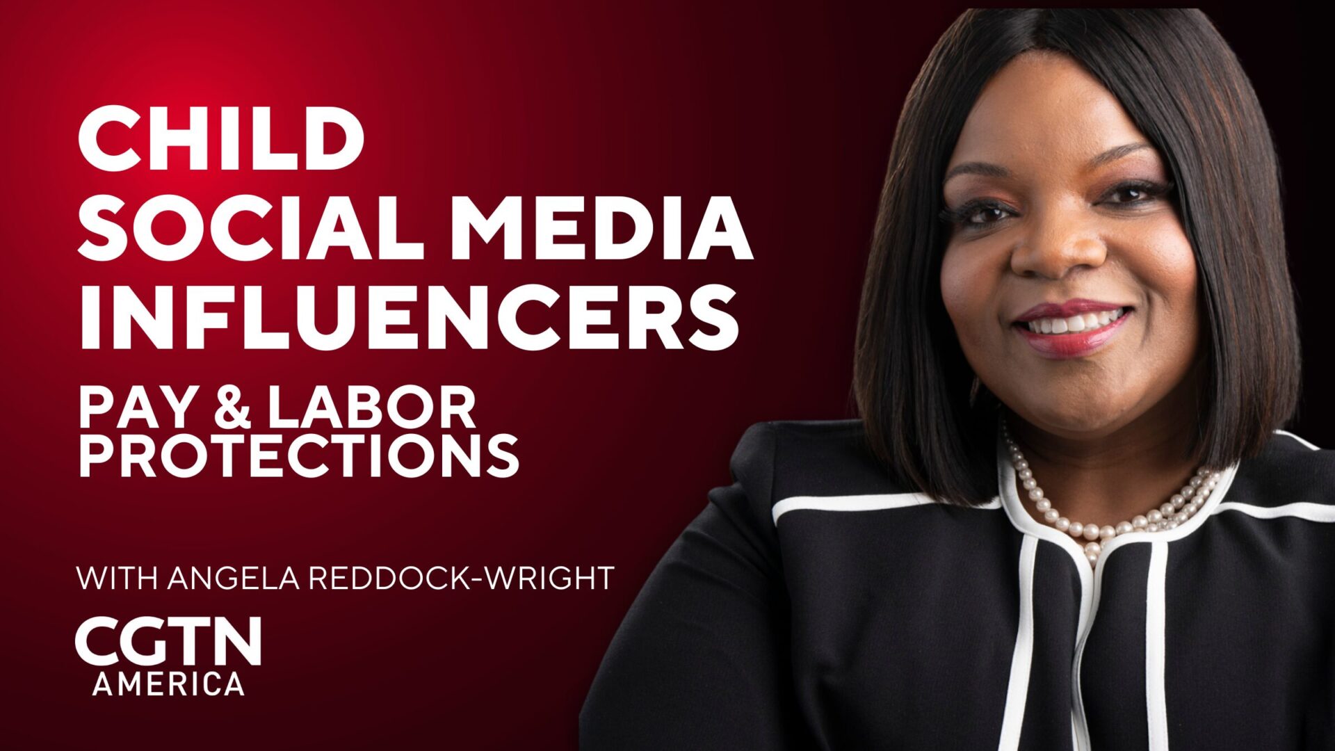 Angela Reddock-Wright on the news discussing an amendment to child labor laws that expands protections for child influencers.