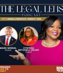 A flyer promoting our most recent episode of the Legal Lens Podcast, which esteemed guests Marc Morial and Cynthia Mitchell-Heard joined to discuss how the National Urban League and Los Angeles Urban League are addressing One Big, Beautiful Bill’s tax cuts for billionaires, Medicaid cuts, HUD Cuts, Job Corps funding cuts, the National Urban League Conference 2025, the State of Black America Report, and more!