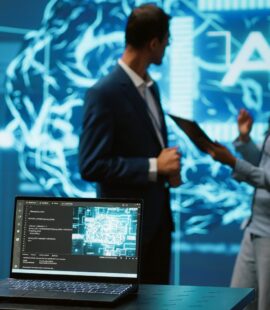 A visualization of AI making a hiring decision, which was at the heart of a potential artificial intelligence law update on the heels of the recent Harper v. Sirius XM Radio, LLC, AI discrimination lawsuit.