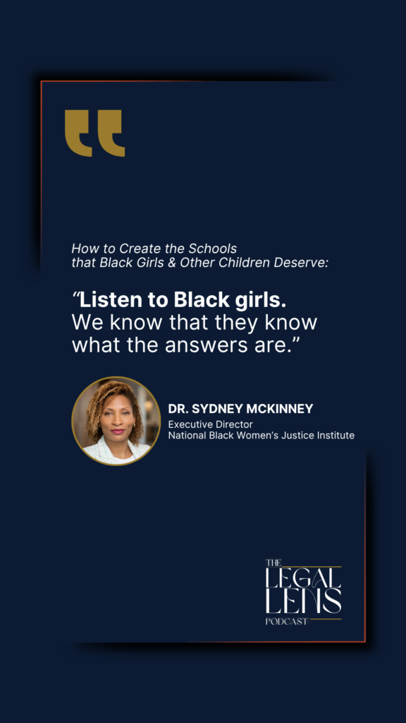 Sydney McKinney quote card listen to black girls
